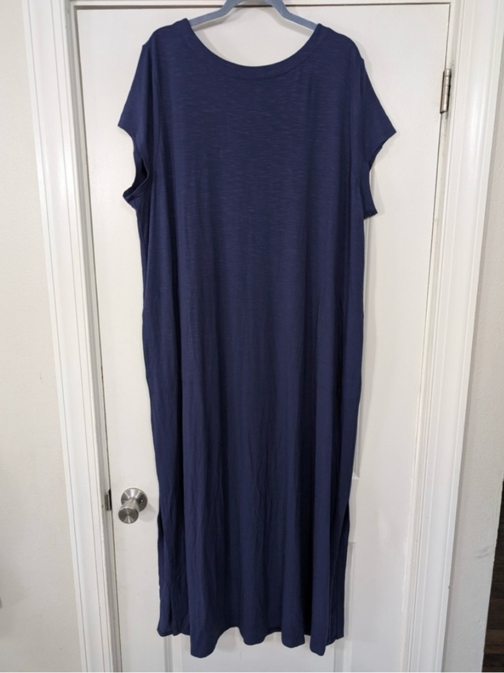 J Jill Navy Blue Maxi T-Shirt Dress
